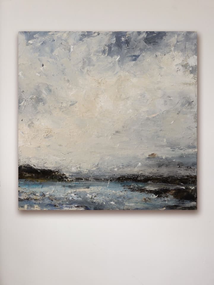 Hannah Ivory Baker, Warm Light, Overcast, Sandbanks, 2024
