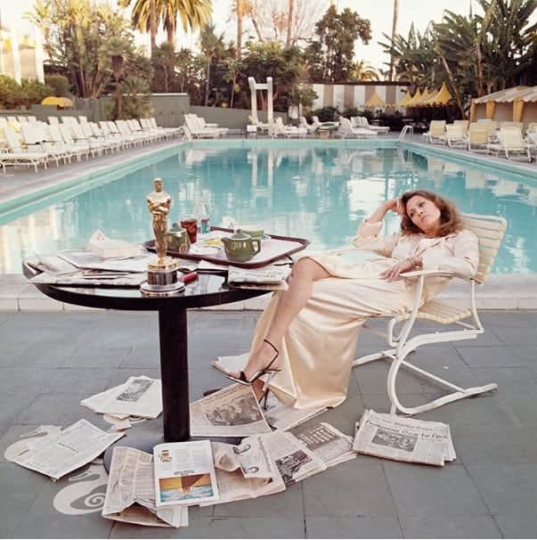 Terry O'Neill, Faye Dunaway (lifetime signed), 1977