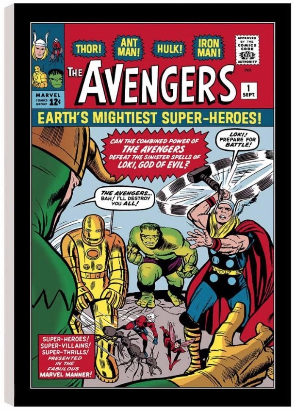 Stan Lee - Marvel, The Avengers #1 - Earth’s Mightiest Superheroes! (canvas)