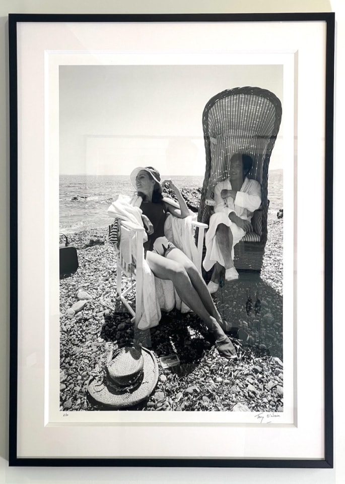 Terry O'Neill, Albert Finney and Audrey Hepburn in St. Tropez,, 1967