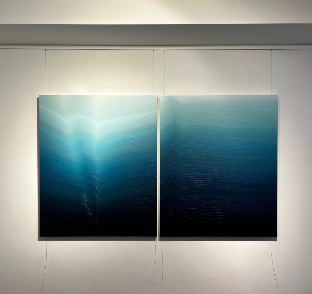 H D Carew, The Ripples We Make (diptych), 2023