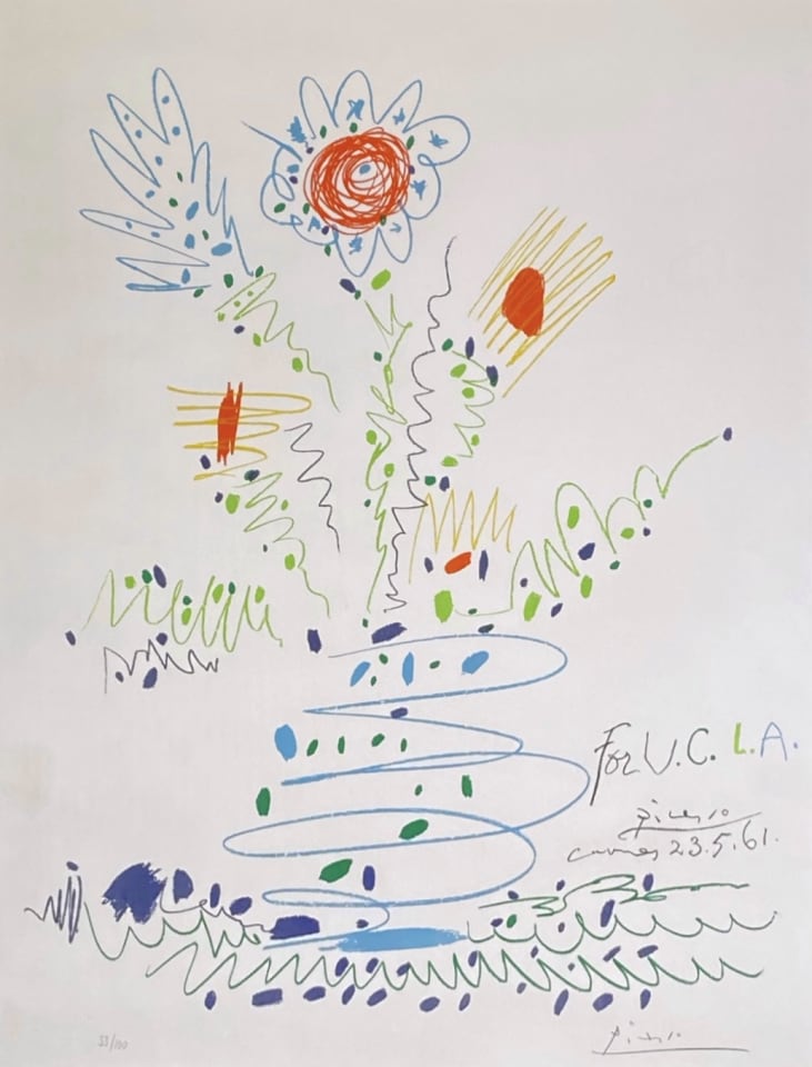 Pablo Picasso, Fleurs pour U.C.L.A., 1969