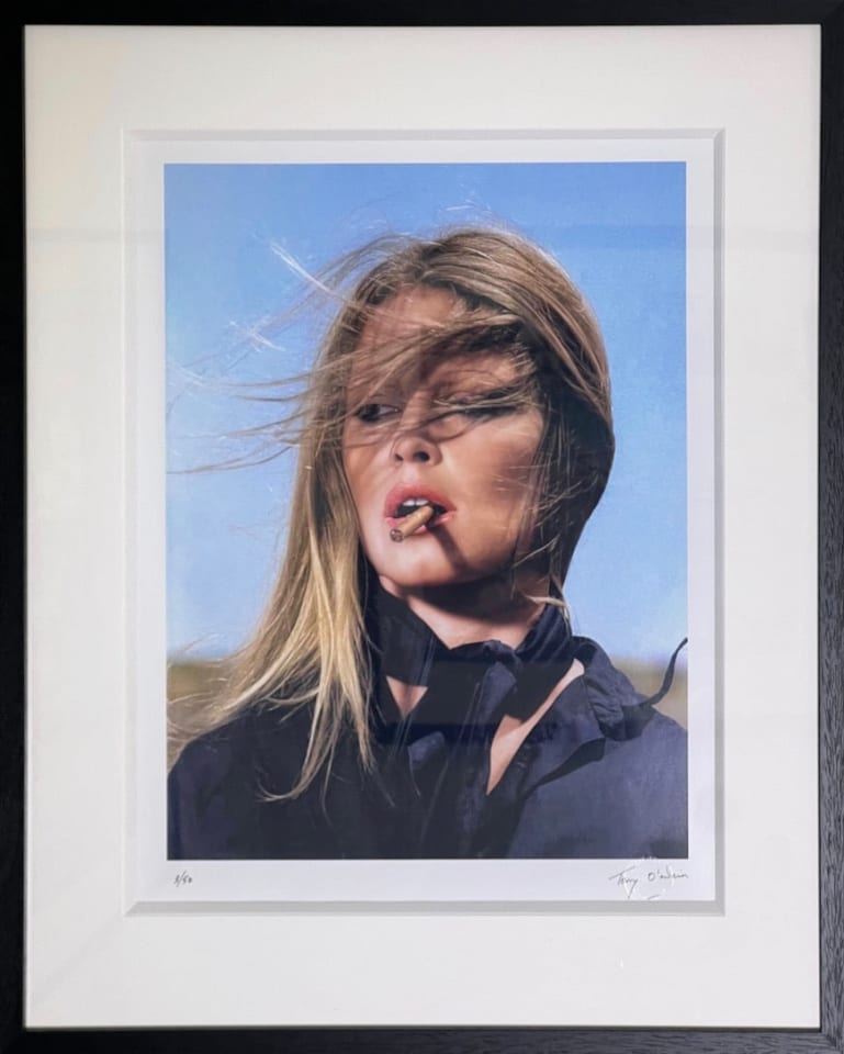 Terry O'Neill, Brigitte Bardot. (colourised), 1971 (Screen Icons Exhibition)