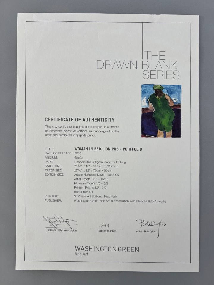 Bob Dylan, Woman In Red Lion Pub 2008 - NOVEMBER 2025 PROMOTION