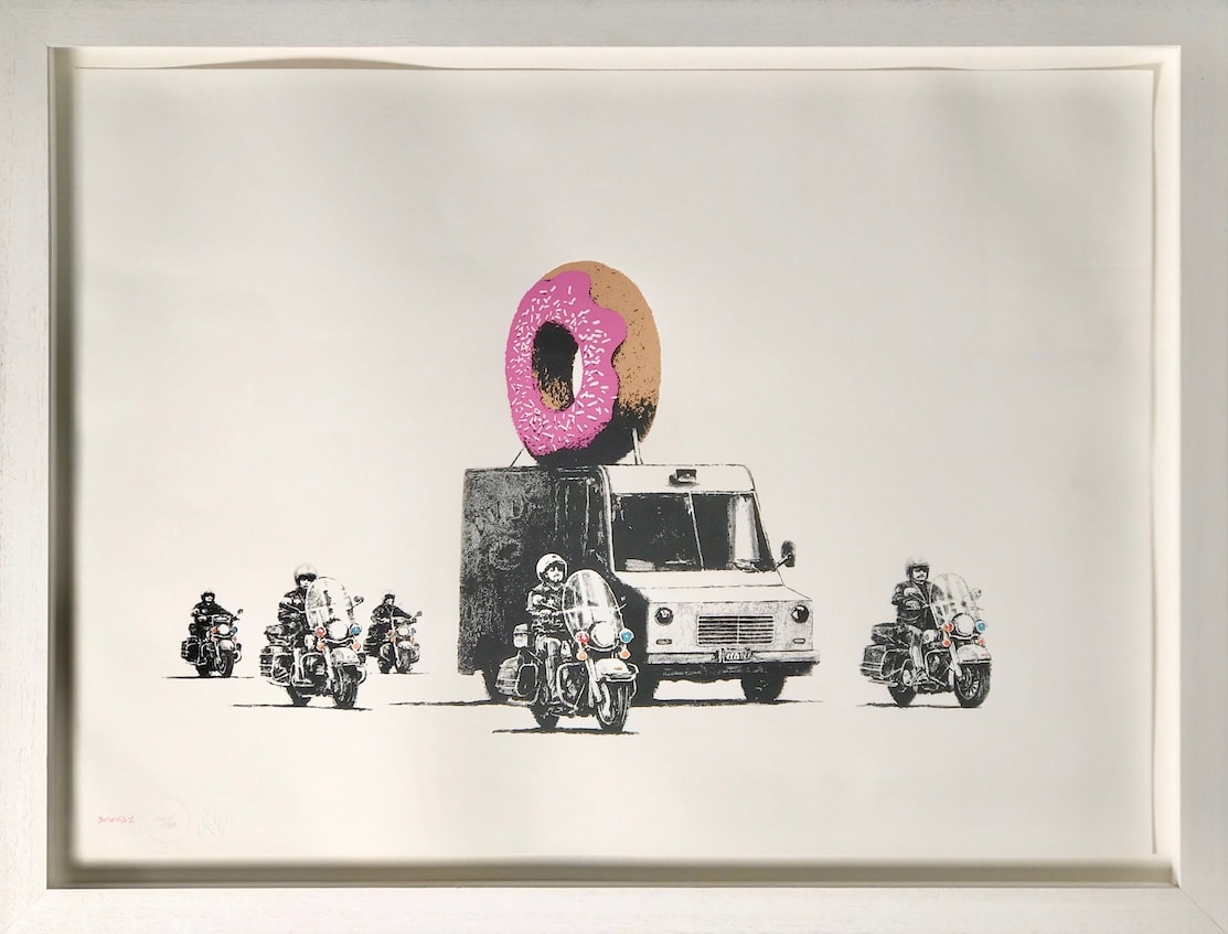 Banksy, Donuts (strawberry), 2009