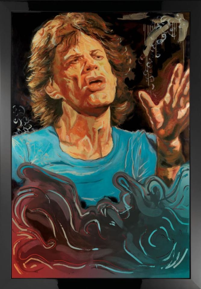 Ronnie Wood, The Blue Smoke Suite - Mick - Boxed Canvas Edition