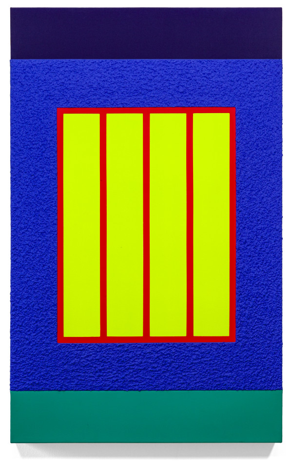 Peter Halley, Blue prison, 2012