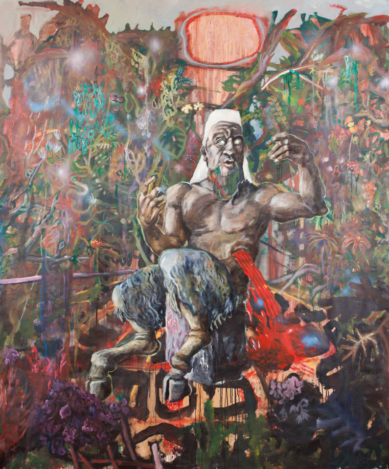 Philip Mueller, Son of Dyonisus and Jesus Christ in the garden, 2010