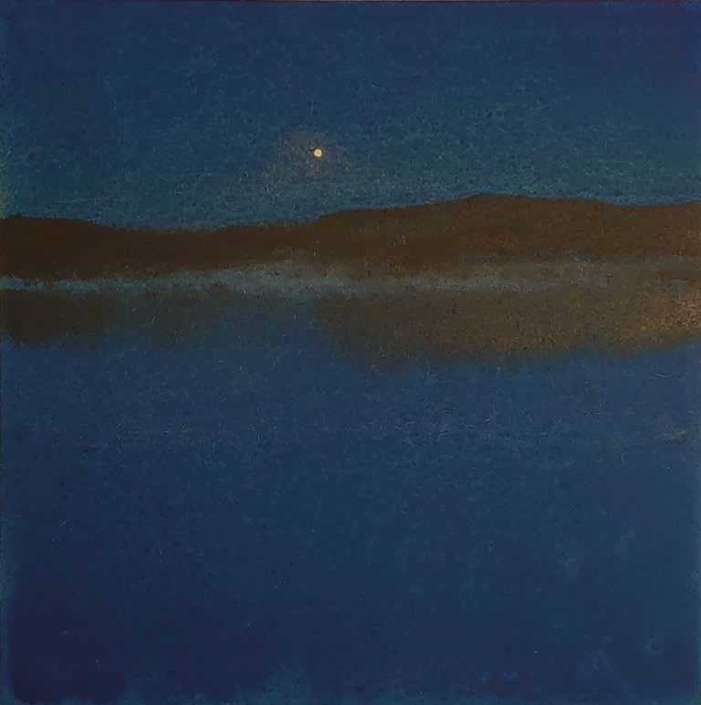 Herman Lohe, Full Moon over the Lake, 2022