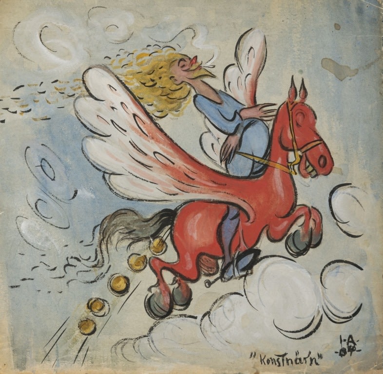 Ivar Arosenius, The Artist (Konstnär'n) Gerard Henning, 1904