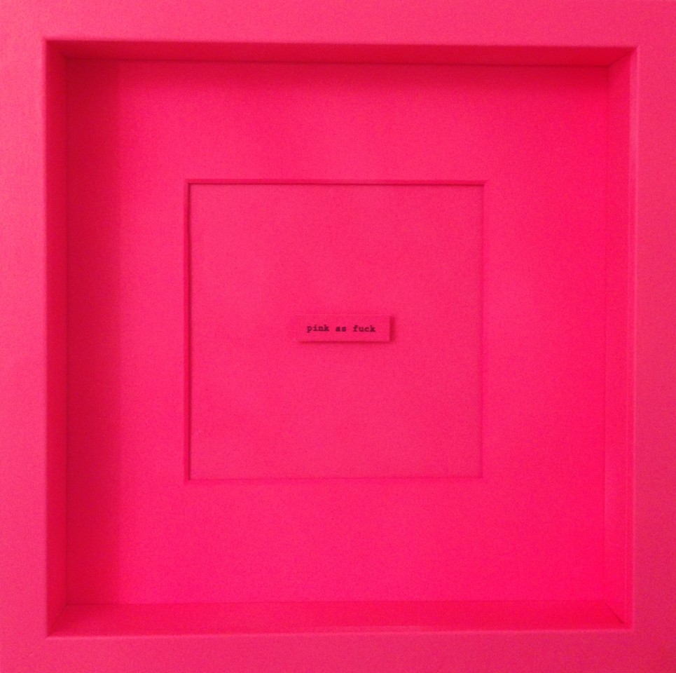 Rachel Stubbings, Pink as fuck, 2019
