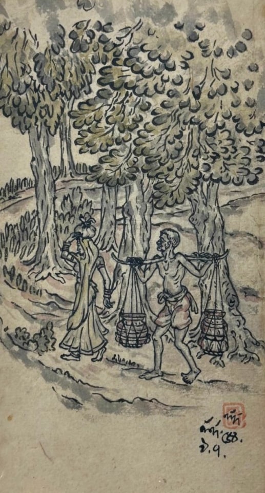 Nandalal Bose, Untitled , 1954