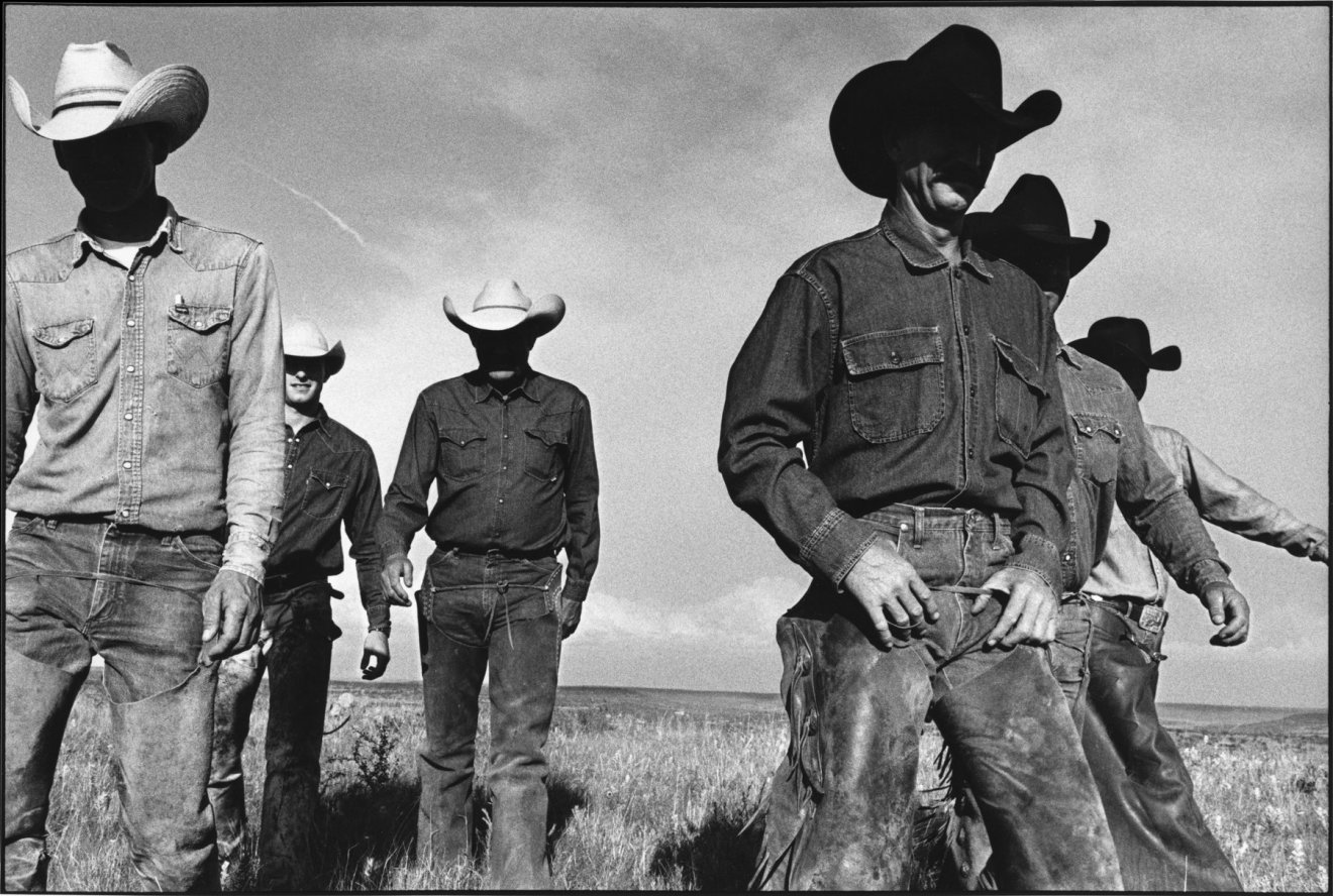 Laura Wilson, Cowboys Walking, J.R. Green Cattle Company, Shackelford County, Texas, 1997, 1997