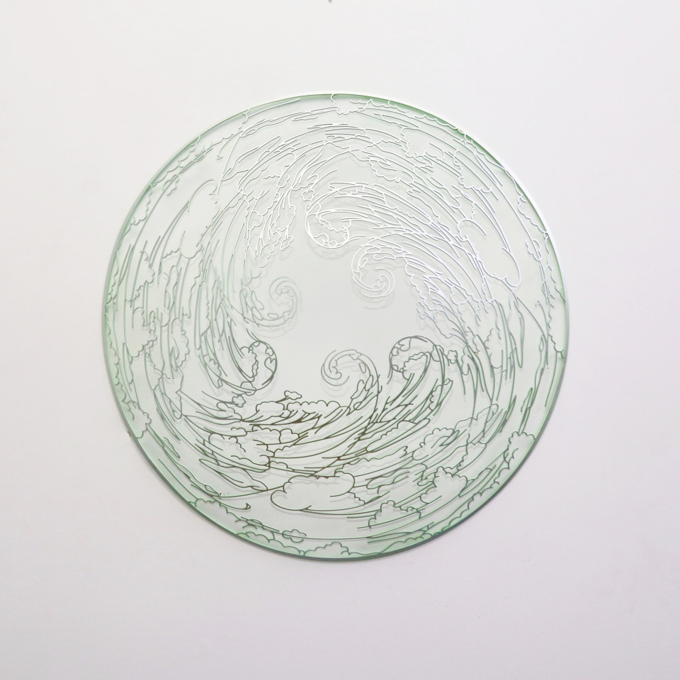 Neil Dawson, Green Orb, 2019