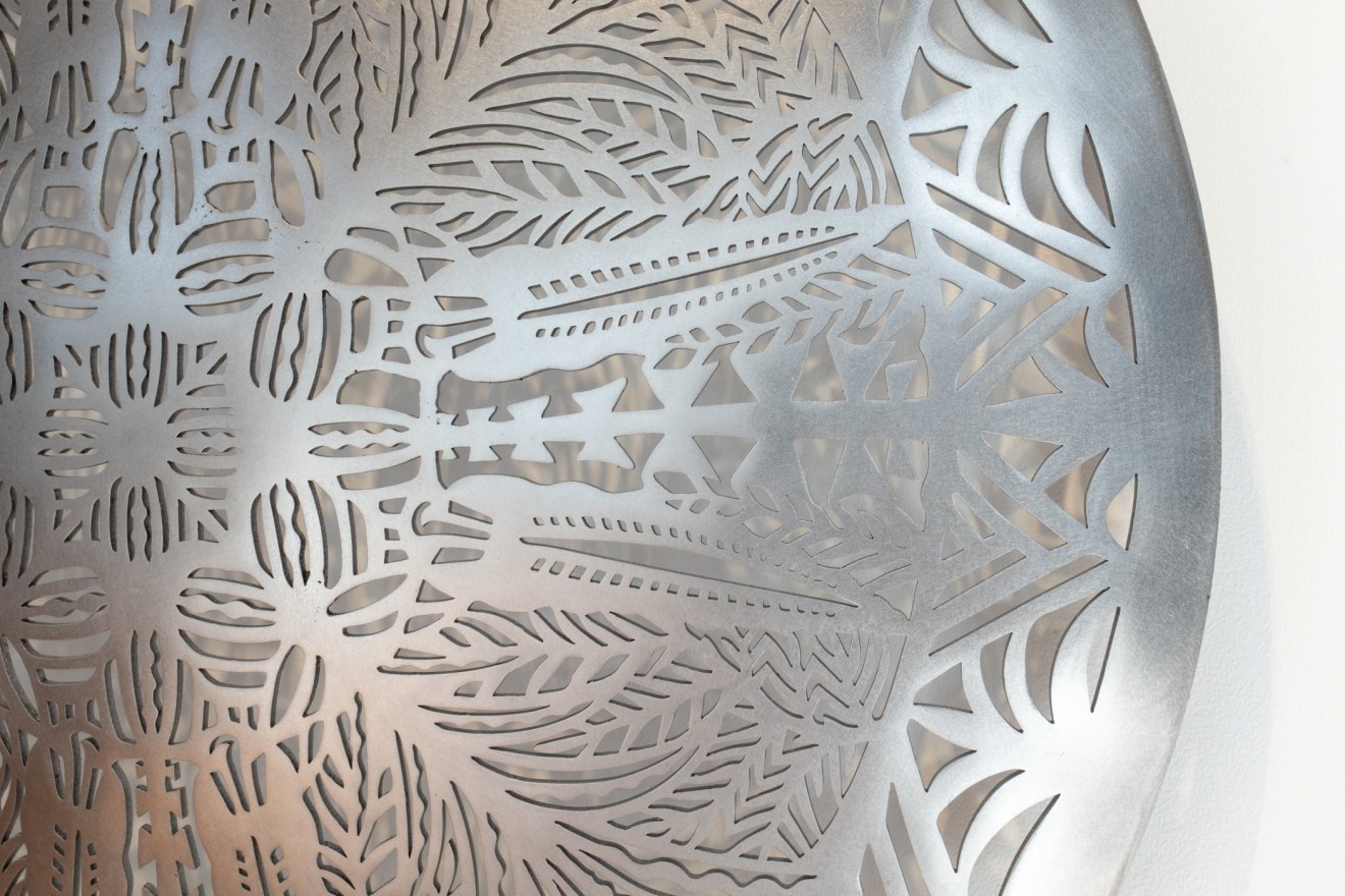 Michel Tuffery, Siapo Māhina (Full Moon), 2024