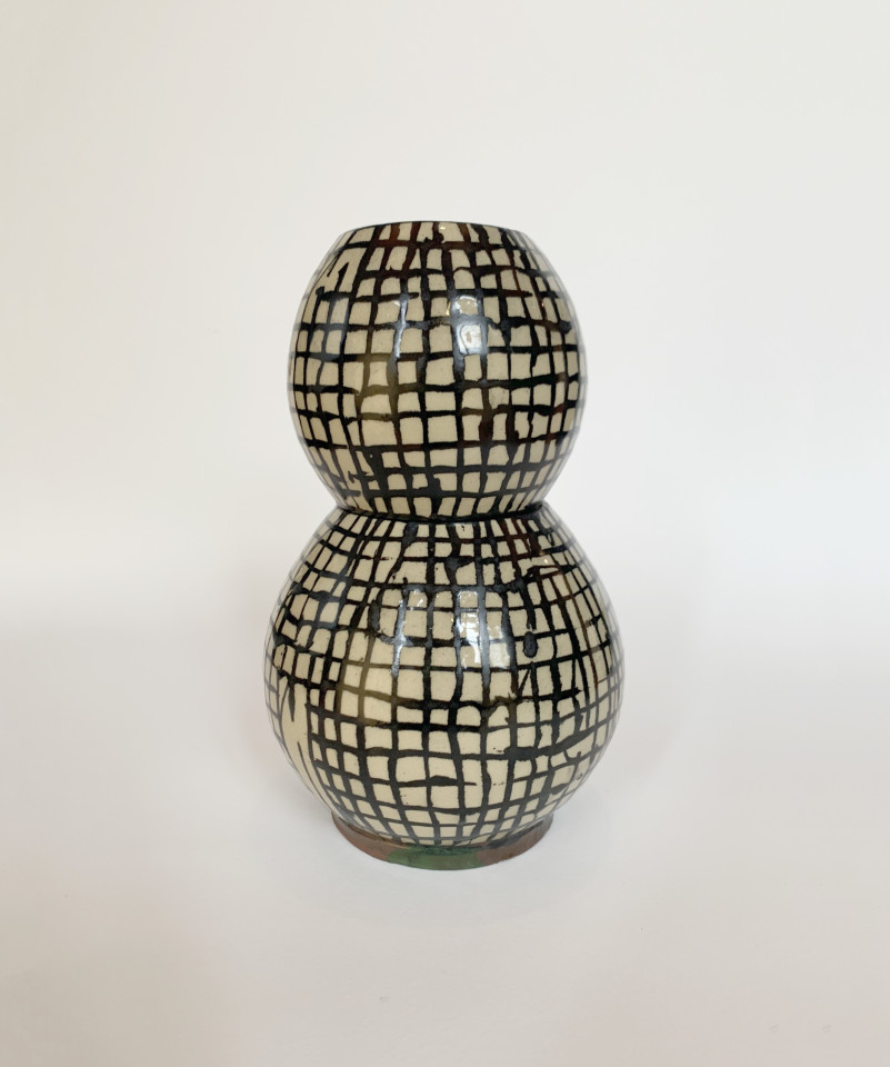 Martin Poppelwell, Grid Sphere Stack (small globe), 2016-17