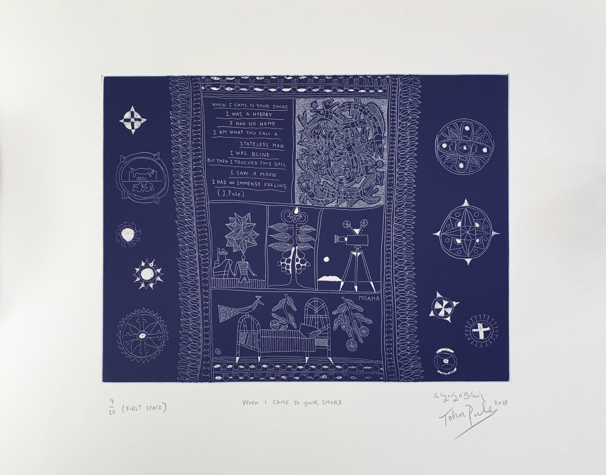 John Pule, When I Came to Your Shore (First State), 2018