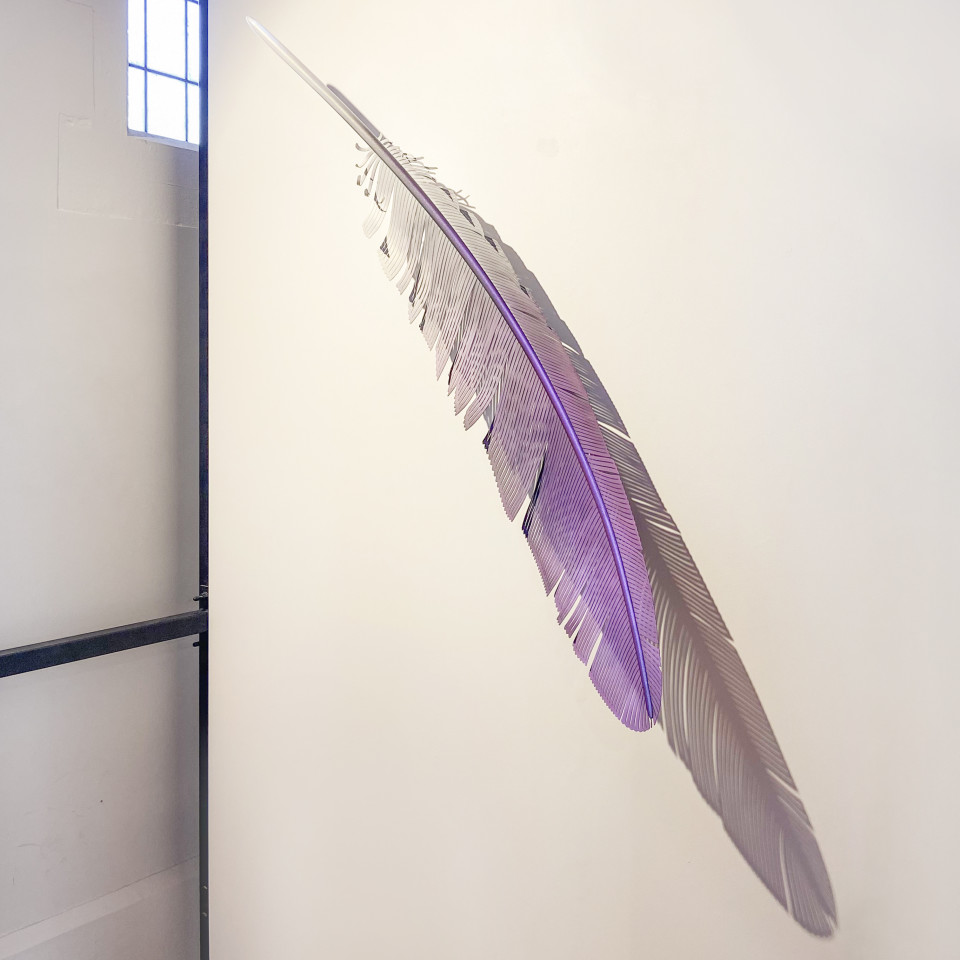 Neil Dawson, Kererū feather, 2020