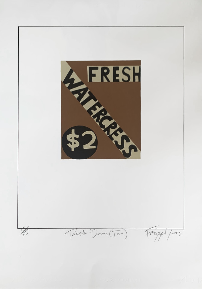 Dick Frizzell, Trickle Down (Tan), 2003