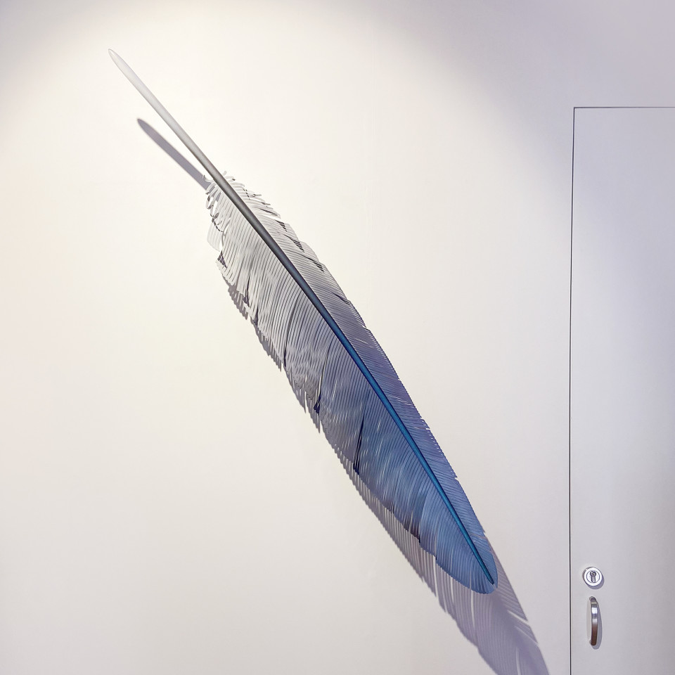 Neil Dawson, Kererū feather, 2020