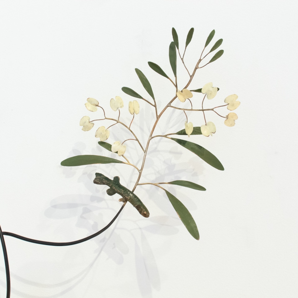Bing Dawe, Forever, forever - Akeake Branches Purple & Green with Galaxiidae, 2025