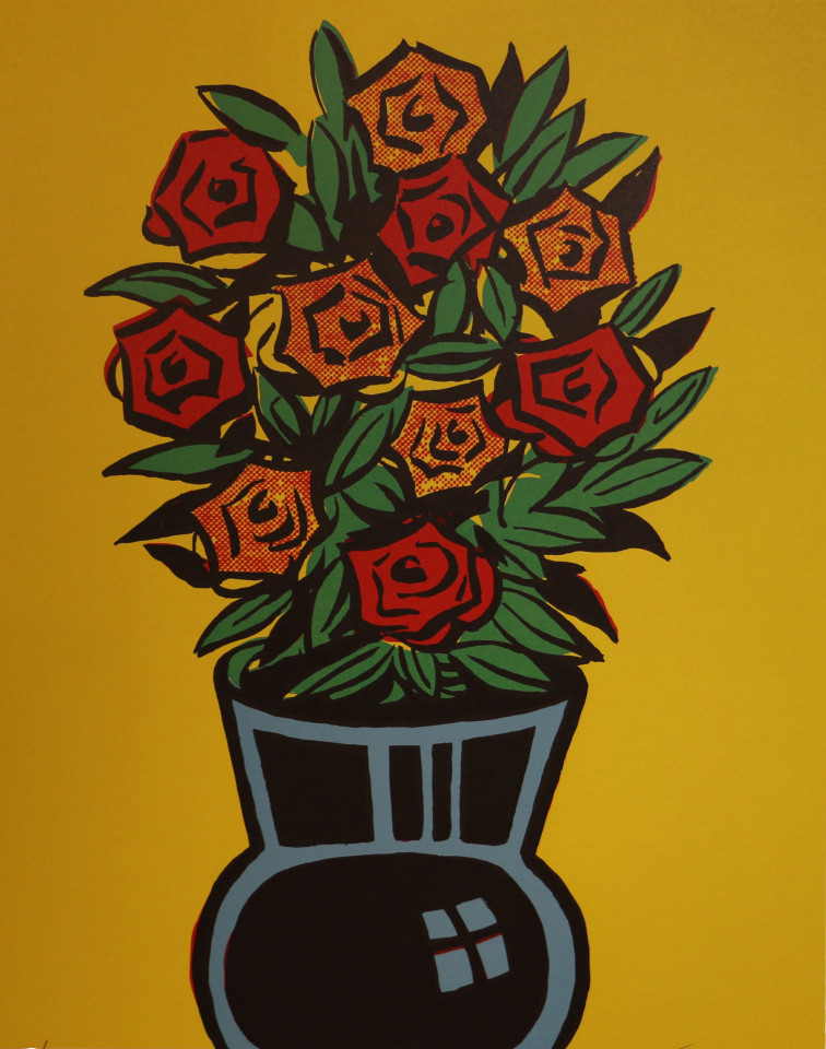 Dick Frizzell, Comic Roses, 2004