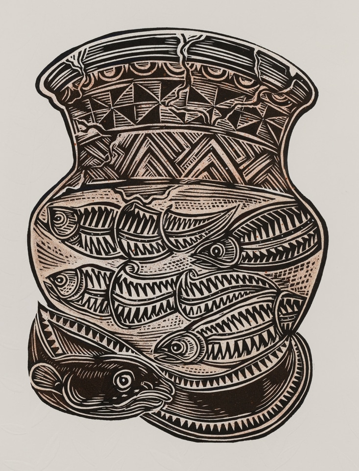 Michel Tuffery, Searching for the Water in Te Whanganui-a-Tara, 2024