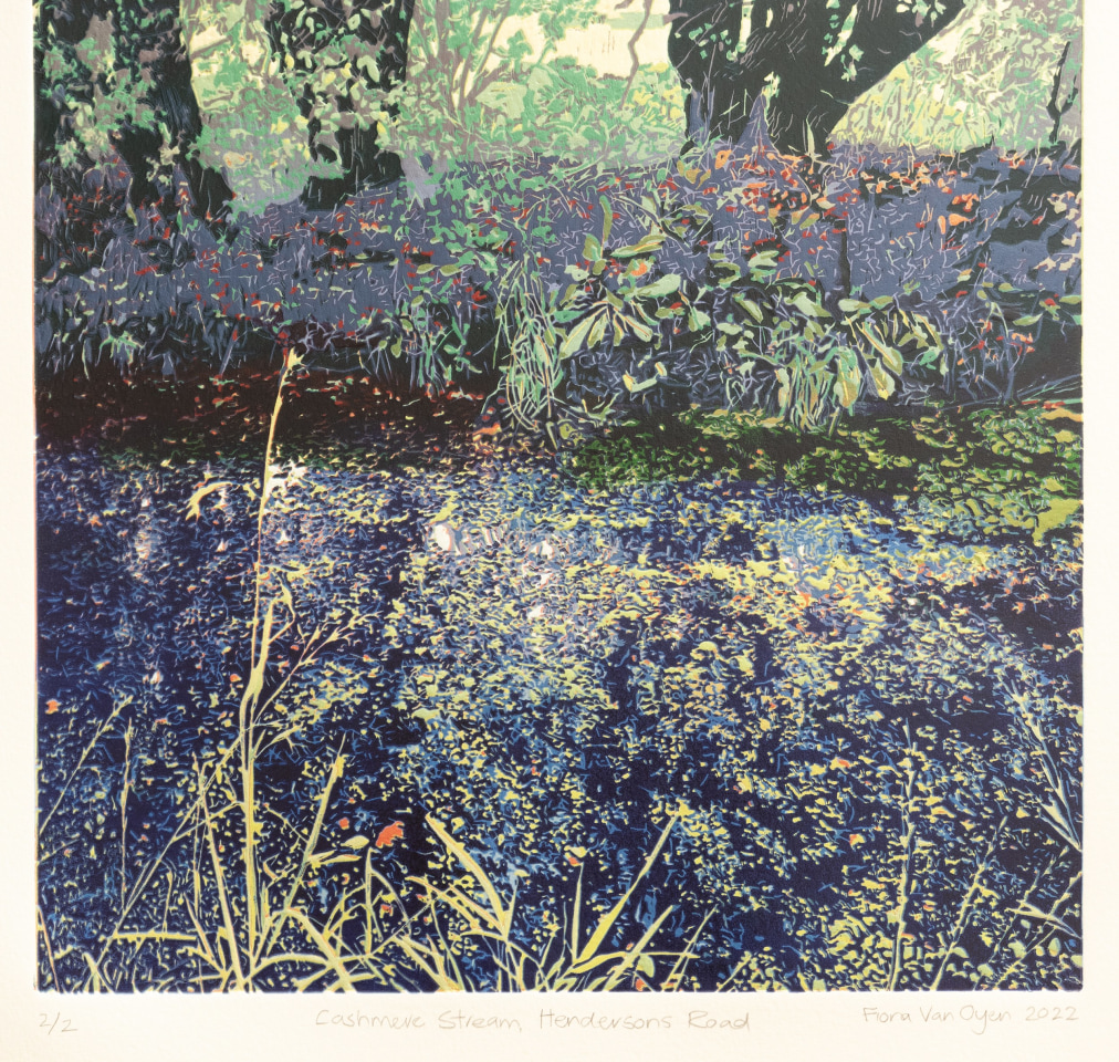 Fiona Van Oyen, Cashmere Stream, Hendersons Road, 2022