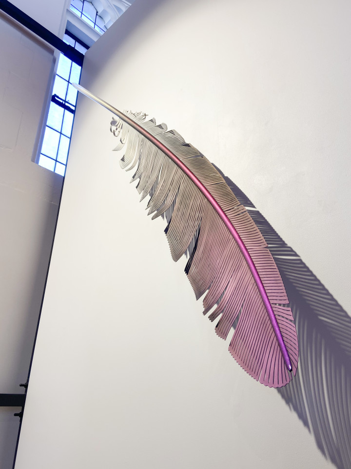 Neil Dawson, Kererū feather, 2020