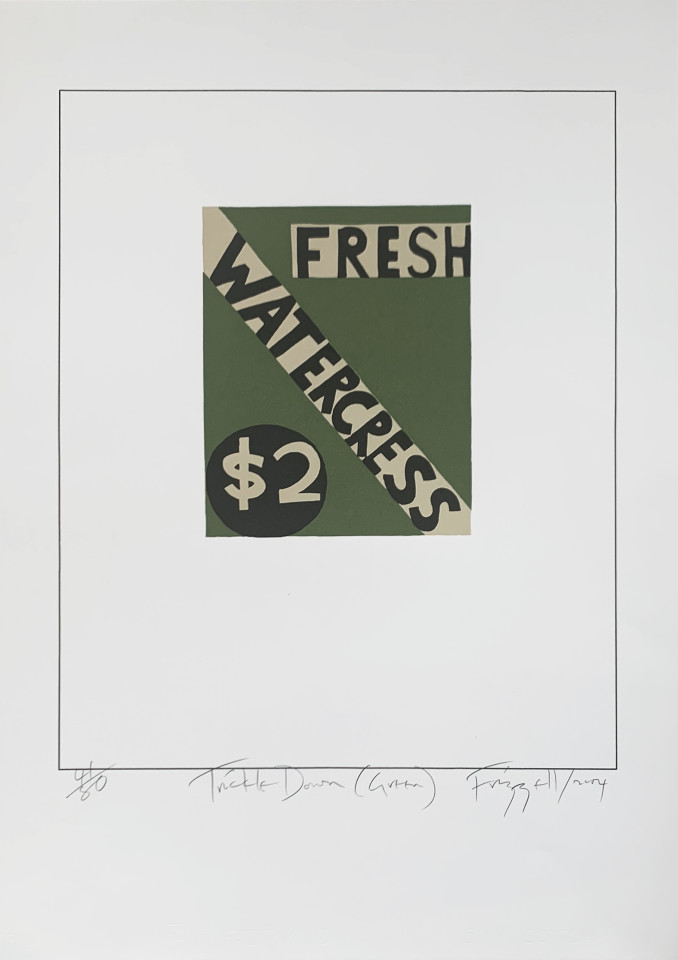 Dick Frizzell, Trickle Down (Green), 2004