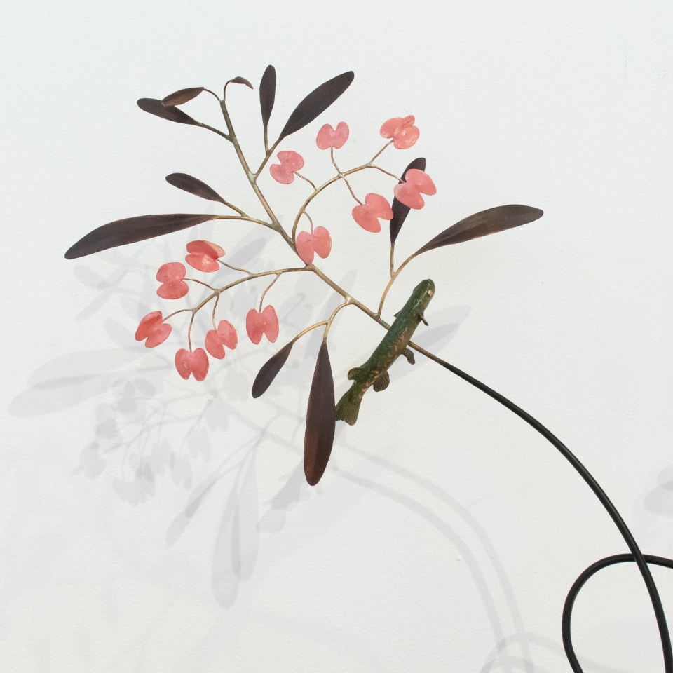 Bing Dawe, Forever, forever - Akeake Branches Purple & Green with Galaxiidae, 2025