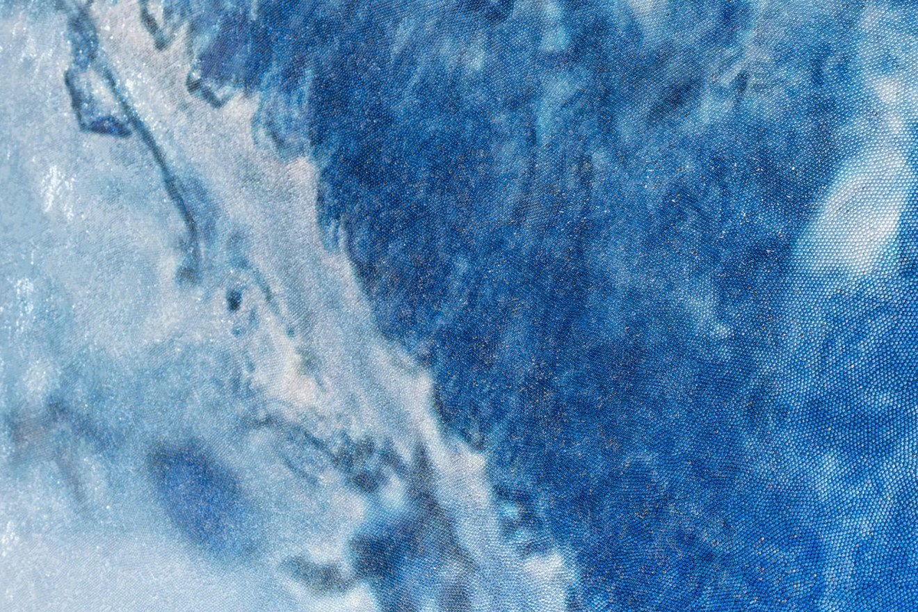 Elizabeth Thomson, Ocean of Eden, topographical study for the Aviatrix (diptych), 2012