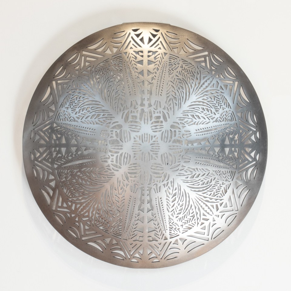 Michel Tuffery, Siapo Māhina (Full Moon), 2024
