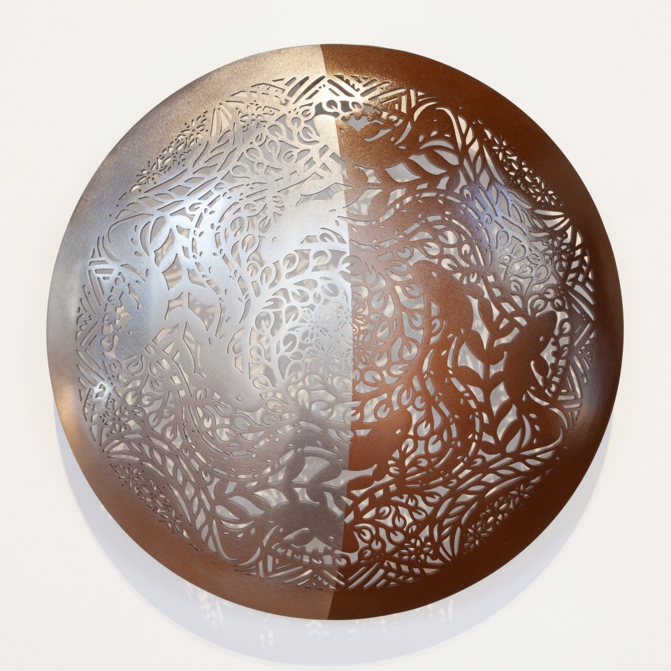 Michel Tuffery, Ngā Tuna Watercress (Last Quarter Moon), 2024