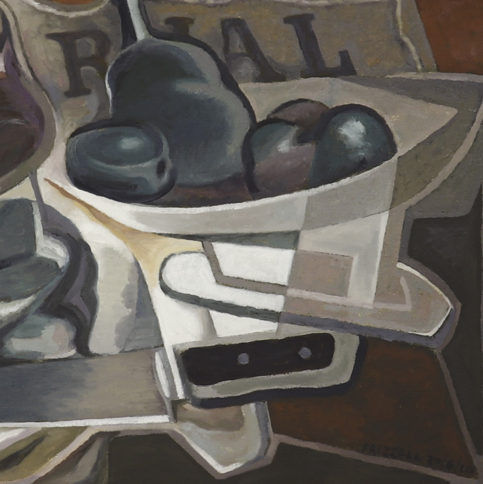 Dick Frizzell, Juan Gris Fruit and Knife, 20/6/2020