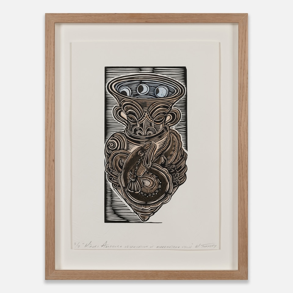 Michel Tuffery, Māori Amphora Observation of Maramataka Cycle, 2024