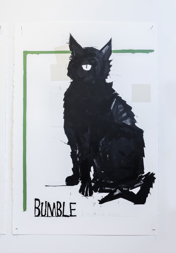 Martin Poppelwell, Bumble, my Cat - Kei Runga te Whenua, 2016