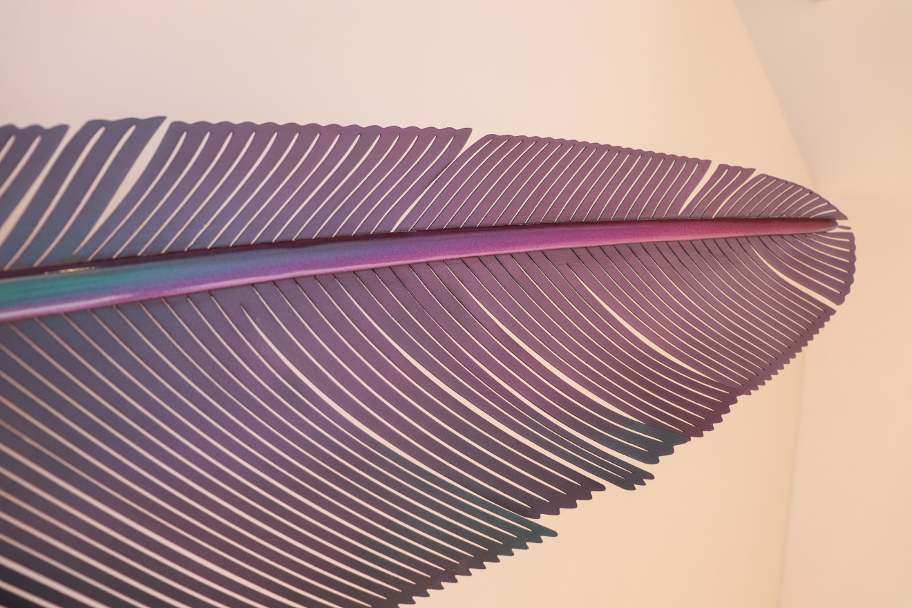 Neil Dawson, Kererū feather, 2020