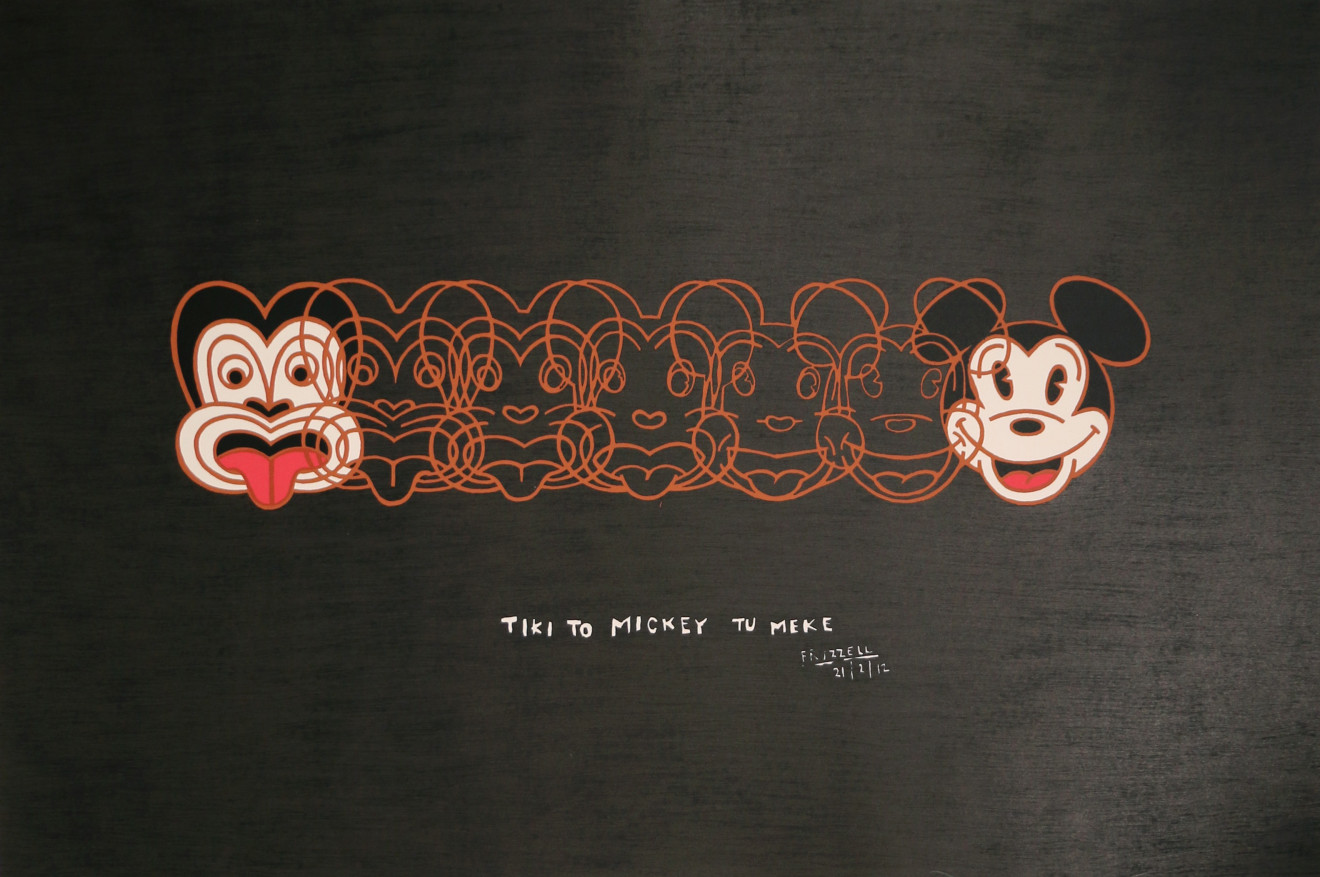 Dick Frizzell, Tiki To Mickey Tu Meke, 2012