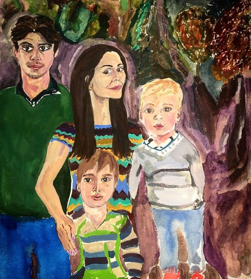 Lola Schnabel, Family portrait Margherita Maccapani Missoni
