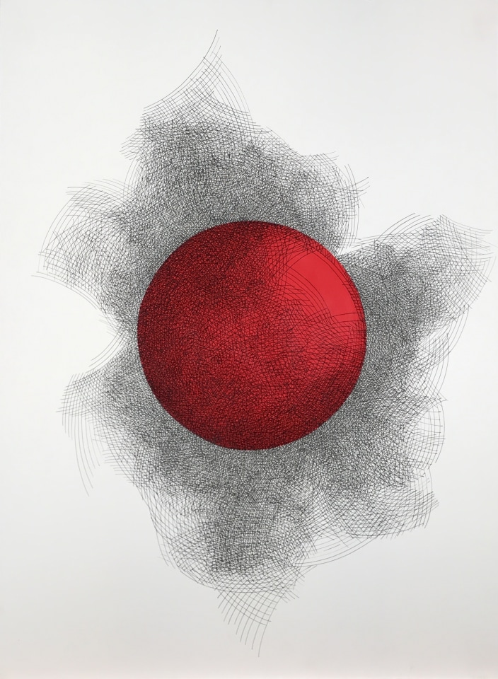 Matilde Alessandra  Untitled #33  2015  ink on Bristol card  30 x 22 in.