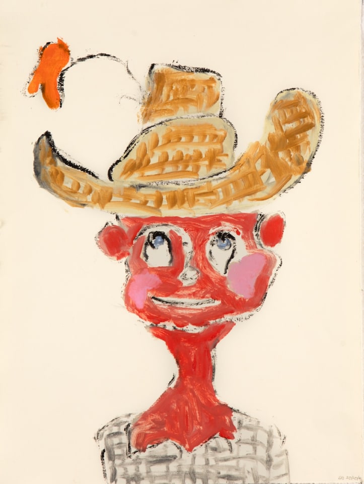 Dusty Boynton  16  2020  mixed media monoprint  30 x 22 in.