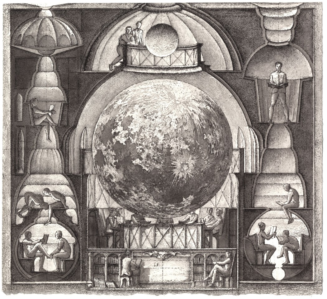 Érik Desmazières, La Lune en ses quartiers, 2011