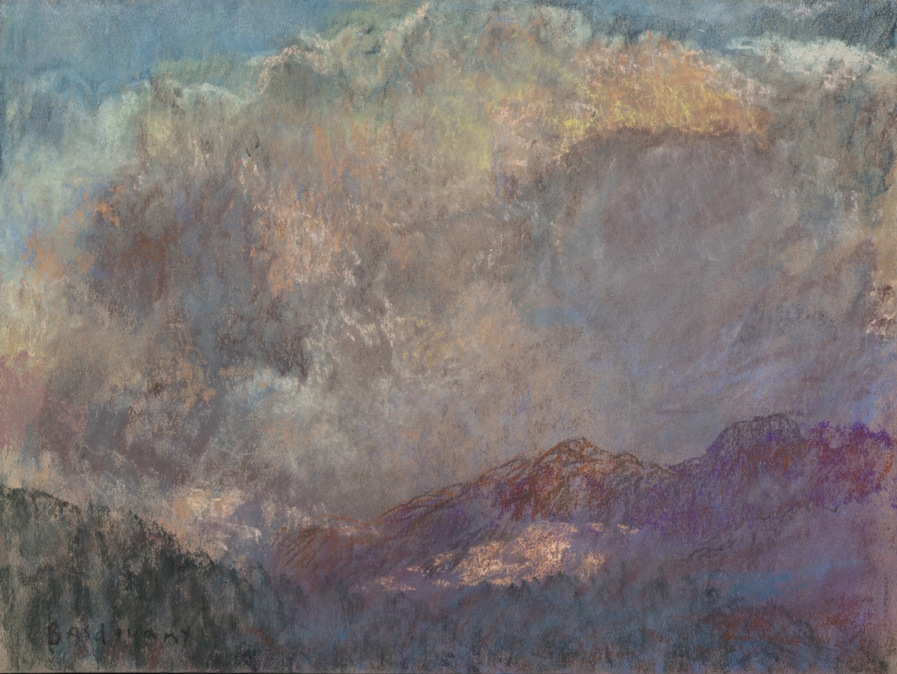 Martin Basdevant, Nuage sur la montagne, 2023