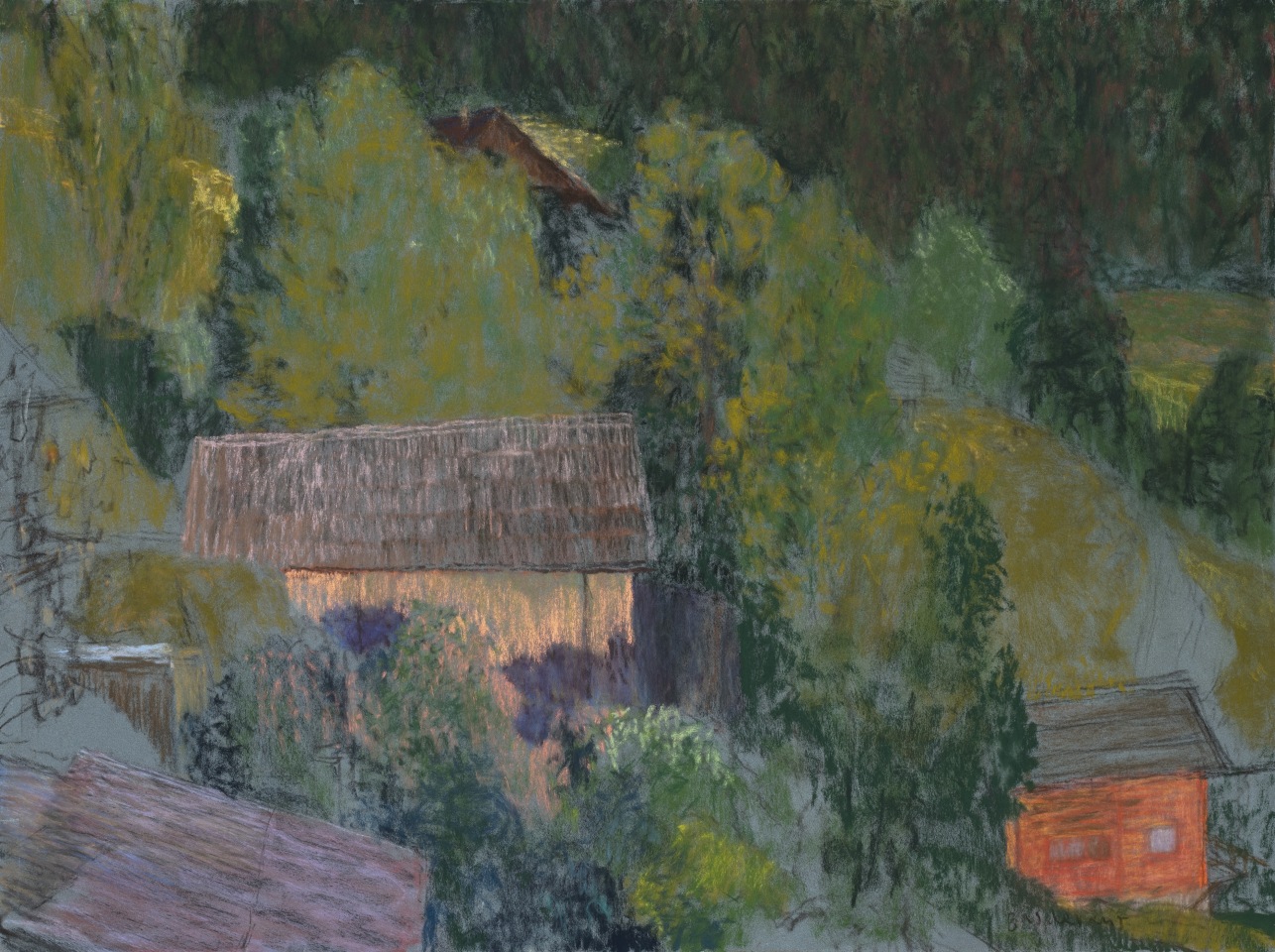 Martin Basdevant, Chapelle des Prats - Soir d'été , 2024