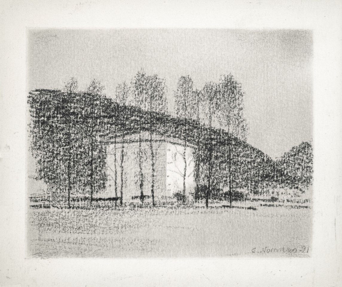 Gunnar Norrman, Hus med träd, 1991