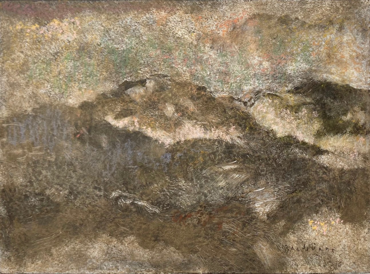 Martin Basdevant, Montagne dans la brume, 2025