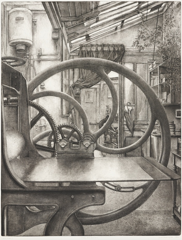 Érik Desmazières, Atelier René Tazé IV, 1992