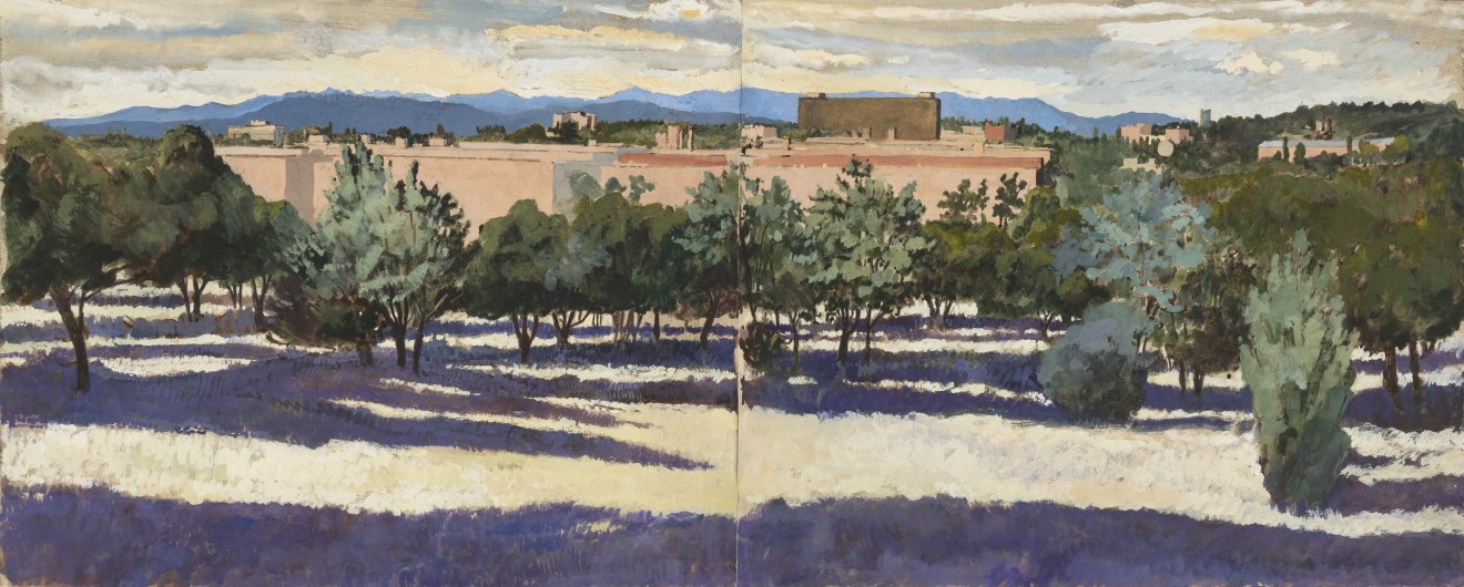 Charles-Élie Delprat, Madrid, la Sierra Guadarrama depuis la Ciudad Universitaria, 2019