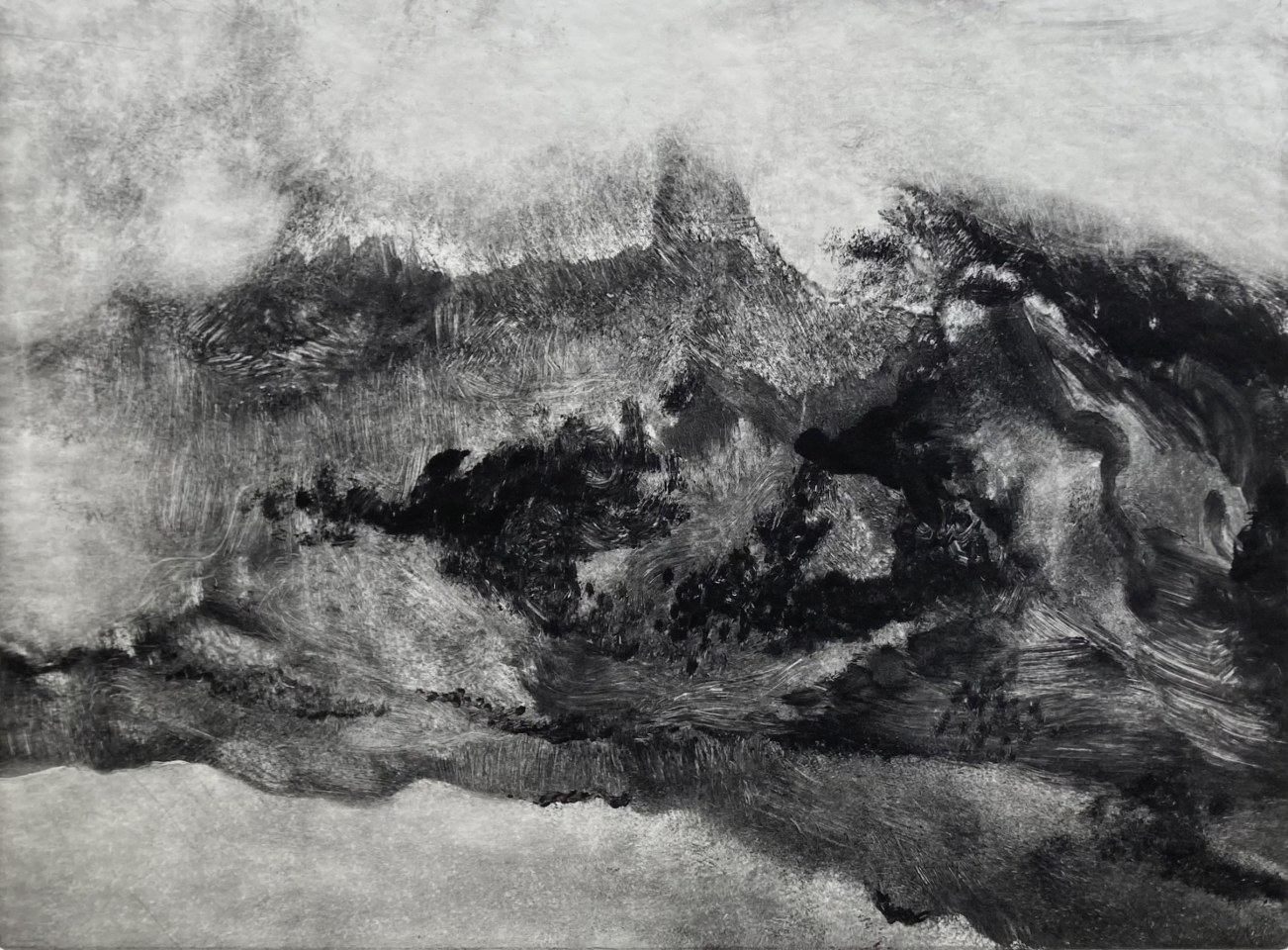Martin Basdevant, Lac et montagnes, 2024